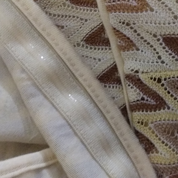 Loft by Ann Taylor Beige Striped Knit Dress size 8 - Picture 4 of 9